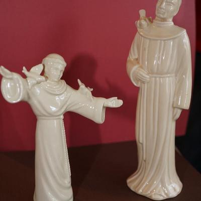 CERAMIC ARTS STUDIO ST. FRANCIS FIGURINES -2 7" & 10"
