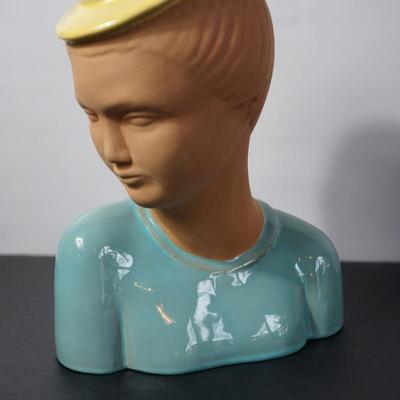 CATALINA POTTERY OF CALIFORNIA 1940'S HEAD VASE