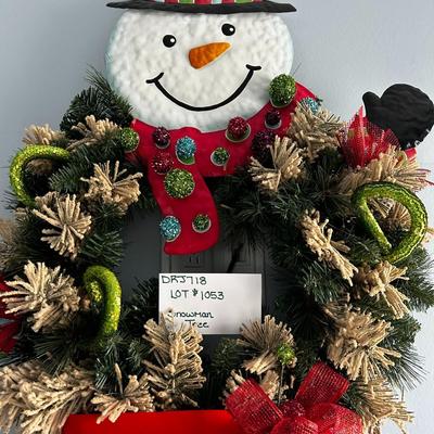 Let it Snow! Large Snowman Wreath