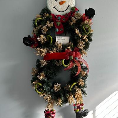 Let it Snow! Large Snowman Wreath
