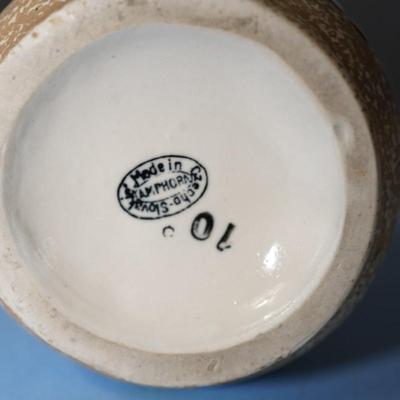 CZECHOSLOVAKIA AMPHORA ART POTTERY WITH ENGRAVED KINGFISHER BIRD/ GLAZE FILLED OF CHOICE COLORS FOR THE TIME PERIOD