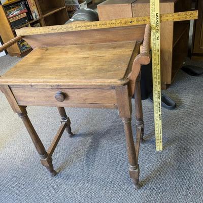 Antique Dry Sink with Towel Rack