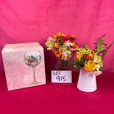 Lot H 915 Pier 1 Faux Flower Arrangements