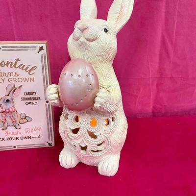 Lot H 917 LED Bunny Decor Figurines