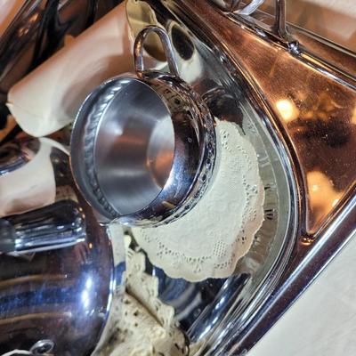 Stainless steel coffee service