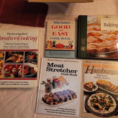 4 cookbooks and an encyclopedia of creative cooking