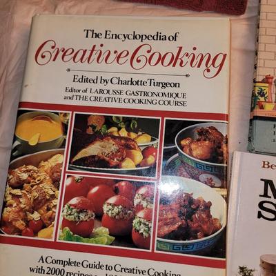 4 cookbooks and an encyclopedia of creative cooking