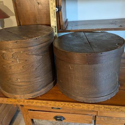 2 Antique Cheese Boxes