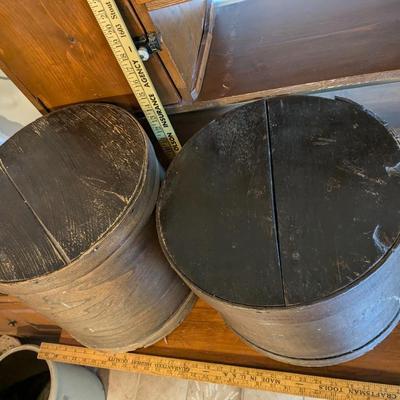 2 Antique Cheese Boxes