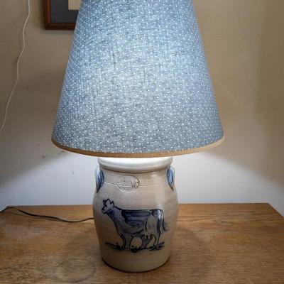 Country Home Pottery Collection- Cow Lamp