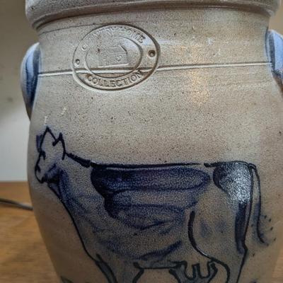 Country Home Pottery Collection- Cow Lamp