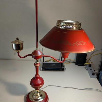 Vintage Unique Toleware Student Lamp