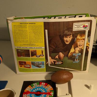 VTG 1975 Schaper SUPER JOCK Super Toe Football Kicker Toy Game