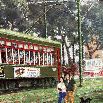 Cody Walsh Signed & Framed “New Orleans Street Car”