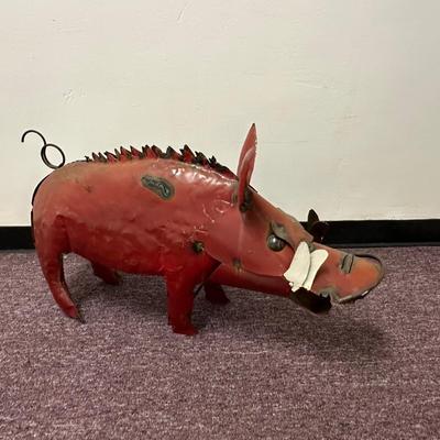 Yard Art Metal Hog/Pig