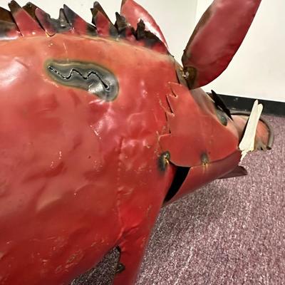 Yard Art Metal Hog/Pig