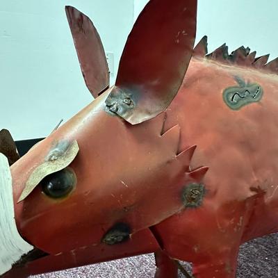 Yard Art Metal Hog/Pig