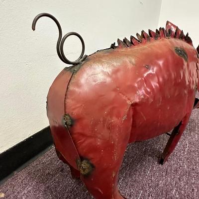 Yard Art Metal Hog/Pig