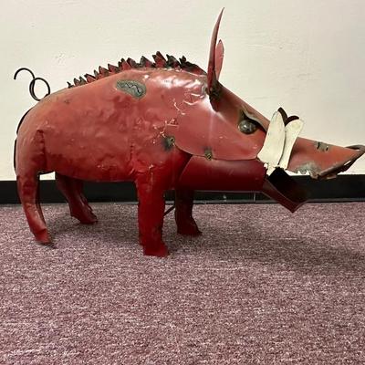 Yard Art Metal Hog/Pig