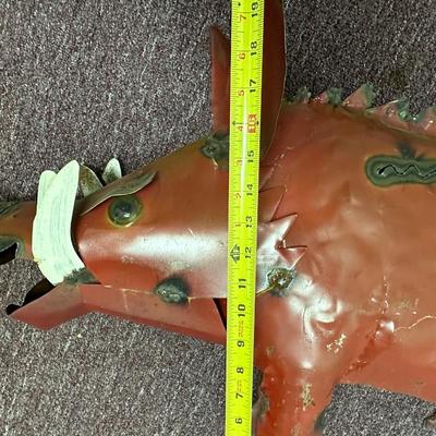 Yard Art Metal Hog/Pig