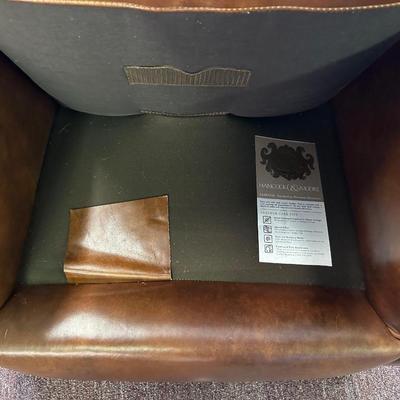 Pair of Leather Hancock and Moore Chairs