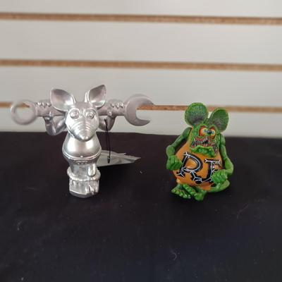 2 RAT FINK FIGURES