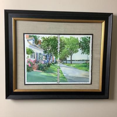 DR520 St Michaels Watercolor Painting by David Robert Cont