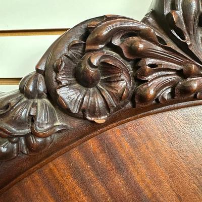 Antique Carved Louis XV Style Full Size Bed