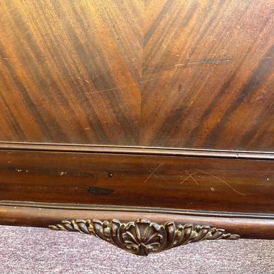 Antique Carved Louis XV Style Full Size Bed