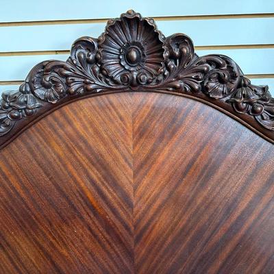 Antique Carved Louis XV Style Full Size Bed