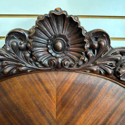 Antique Carved Louis XV Style Full Size Bed