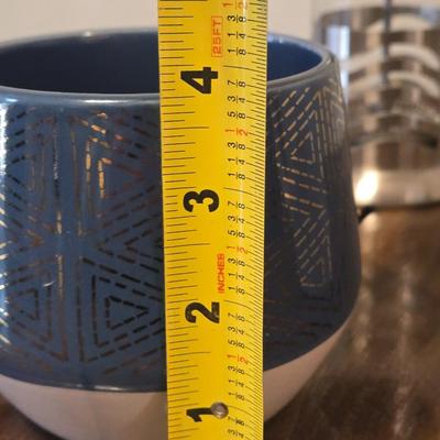 (2) Large Coffe Mugs and Personal Size French Press Coffee Maker