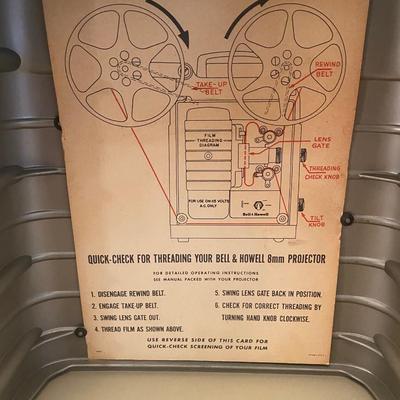 Bell & Howell 8 MM Movie Projector 253-A Tested