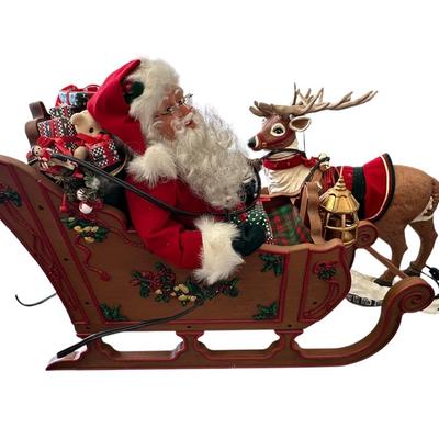 Holiday - Garage - Santa Sleigh & Reindeer