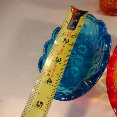 Collection of Vintage Glass Ware- Amberina, Amber, LE Smith Moon and Stars, Hazel Atlas