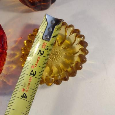 Collection of Vintage Glass Ware- Amberina, Amber, LE Smith Moon and Stars, Hazel Atlas