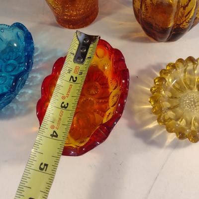 Collection of Vintage Glass Ware- Amberina, Amber, LE Smith Moon and Stars, Hazel Atlas