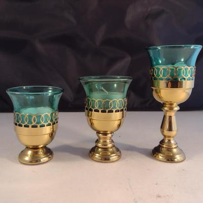 Copper Craft Candle Holder Trio