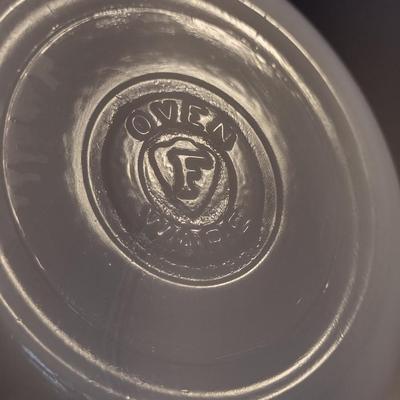 Pair of Vintage Federal Milk Glass Bowls