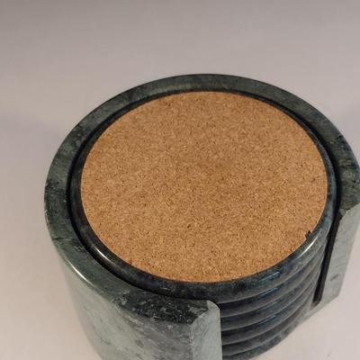 Granite Coasters with Holder