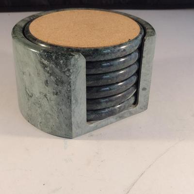 Granite Coasters with Holder