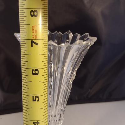 Cut Glass Vase- Possibly American Brilliant Cut- Approx 7" Tall