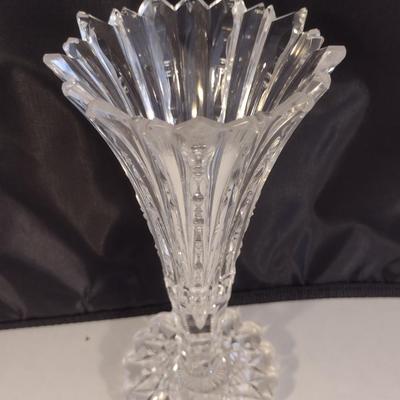 Cut Glass Vase- Possibly American Brilliant Cut- Approx 7" Tall