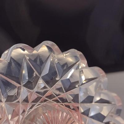 Cut Glass Vase- Possibly American Brilliant Cut- Approx 7" Tall