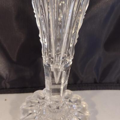 Cut Glass Vase- Possibly American Brilliant Cut- Approx 7" Tall