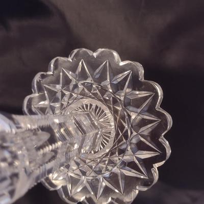 Cut Glass Vase- Possibly American Brilliant Cut- Approx 7" Tall