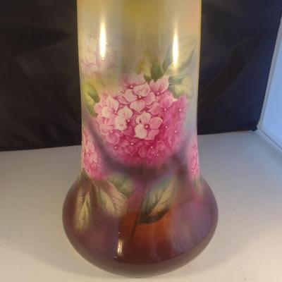 Antique, Hand Painted Large, Royal Bonn Vase- Hydrangea Pattern- Approx 11 1/4" Tall
