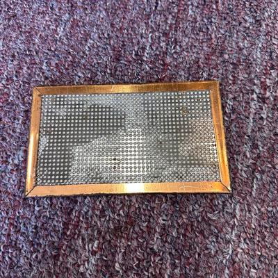 Vintage Humidor Smoking Stand with Copper Lining