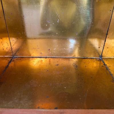 Vintage Humidor Smoking Stand with Copper Lining