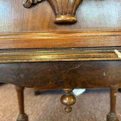Vintage Humidor Smoking Stand with Copper Lining